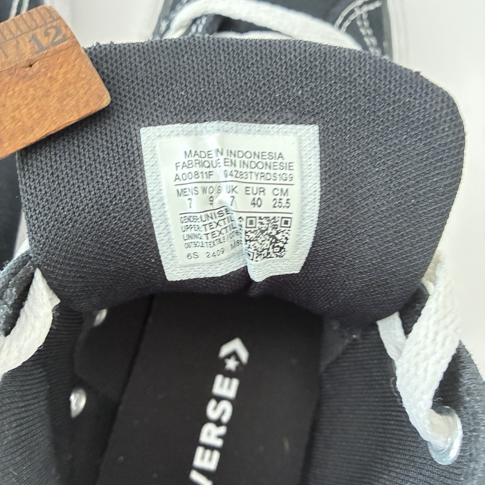 Converse Chuck Taylor All Star Malden Street Mid Canvas Sneakers Black Men's 7 - Picture 4 of 13